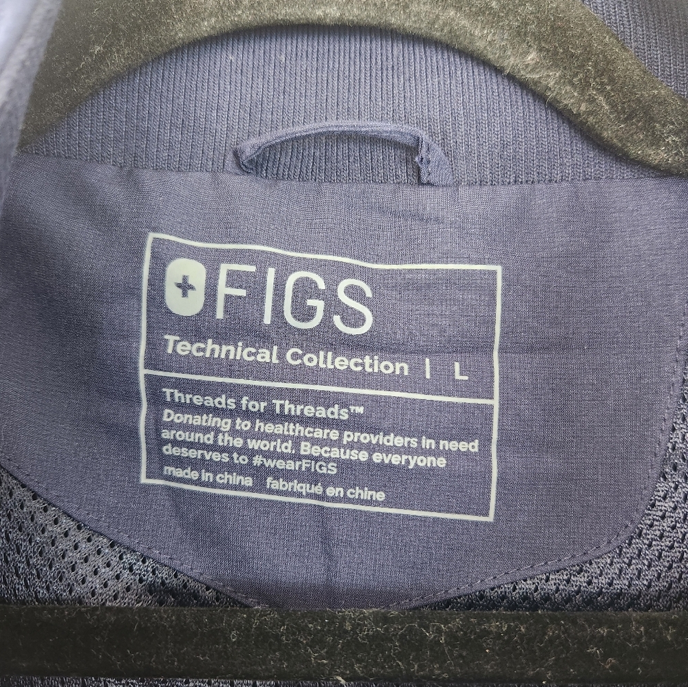 FIGS Technical Collection Scrub Jacket - Deep Blu… - image 3